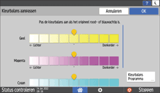 Afbeelding van bedieningspaneel