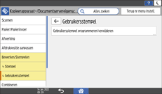 Afbeelding van bedieningspaneel