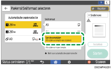 Afbeelding van bedieningspaneel