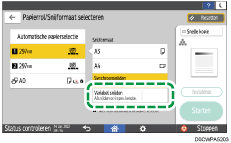 Afbeelding van bedieningspaneel