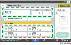 Afbeelding van bedieningspaneel