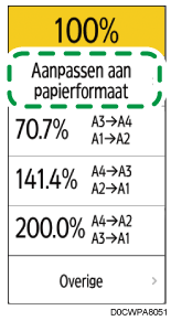 Afbeelding van bedieningspaneel