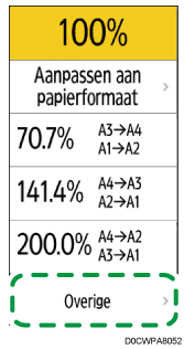 Afbeelding van bedieningspaneel