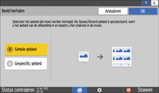 Afbeelding van bedieningspaneel