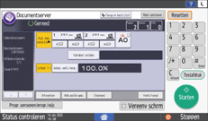 Afbeelding van bedieningspaneel