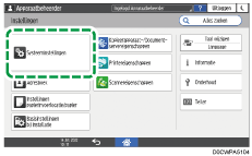Afbeelding van bedieningspaneel