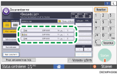 Afbeelding van bedieningspaneel