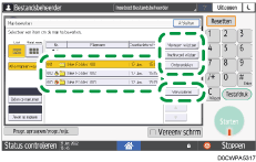 Afbeelding van bedieningspaneel