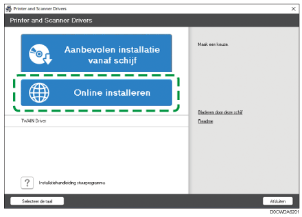 Illustratie van installatieprogramma van stuurprogramma