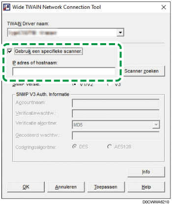 Illustratie stuurprogrammascherm
