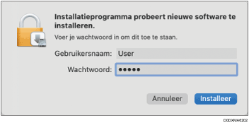 Illustratie stuurprogrammascherm