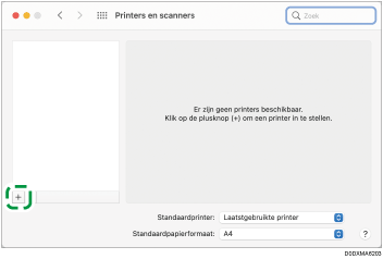 Illustratie stuurprogrammascherm