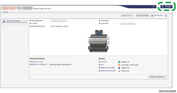 Afbeelding van bedieningspaneel