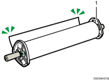 Genummerde afbeelding van papierrol