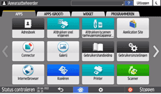 Afbeelding van bedieningspaneel