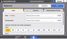 Afbeelding van bedieningspaneel