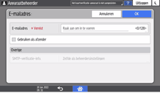 Afbeelding van bedieningspaneel