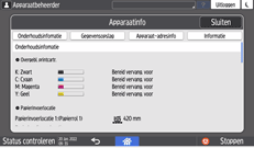 Afbeelding van bedieningspaneel