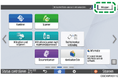 Afbeelding van bedieningspaneel