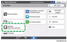 Afbeelding van bedieningspaneel