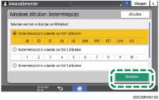 Afbeelding van bedieningspaneel