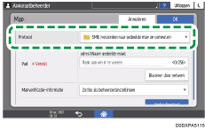 Afbeelding van bedieningspaneel