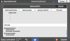 Afbeelding van bedieningspaneel