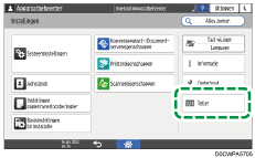Afbeelding van bedieningspaneel