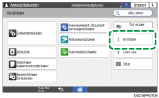 Afbeelding van bedieningspaneel