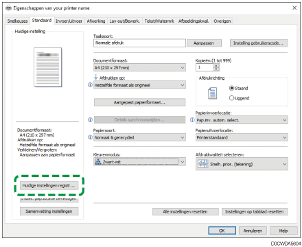 Illustratie stuurprogrammascherm