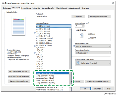 Illustratie stuurprogrammascherm