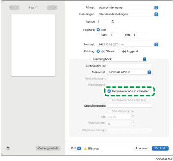 Illustratie stuurprogrammascherm