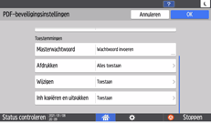 Afbeelding van bedieningspaneel