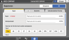 Afbeelding van bedieningspaneel