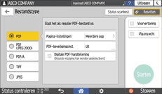 Afbeelding van bedieningspaneel