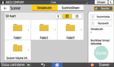 Afbeelding van bedieningspaneel