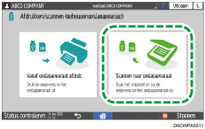 Afbeelding van bedieningspaneel