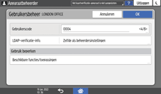 Afbeelding van bedieningspaneel