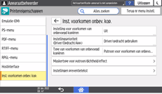 Afbeelding van bedieningspaneel