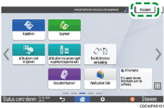 Afbeelding van bedieningspaneel