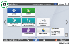 Afbeelding van bedieningspaneel