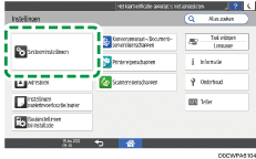 Afbeelding van bedieningspaneel