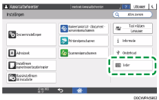 Afbeelding van bedieningspaneel
