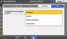 Afbeelding van bedieningspaneel