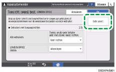 Afbeelding van bedieningspaneel