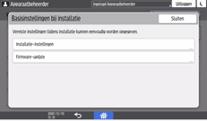 Afbeelding van bedieningspaneel