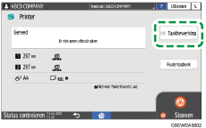 Afbeelding van bedieningspaneel
