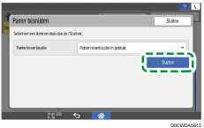 Afbeelding van bedieningspaneel