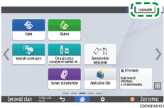 ilustracja ekranu panela operacyjnego