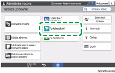 ilustracja ekranu panela operacyjnego